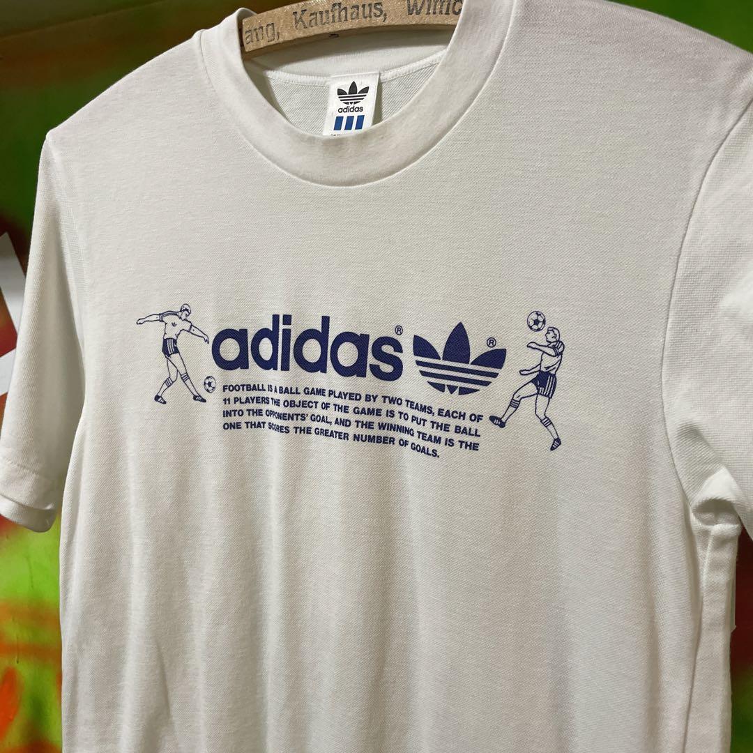 90〜00年代 adidas アディダス 切替 サイドライン サッカー T