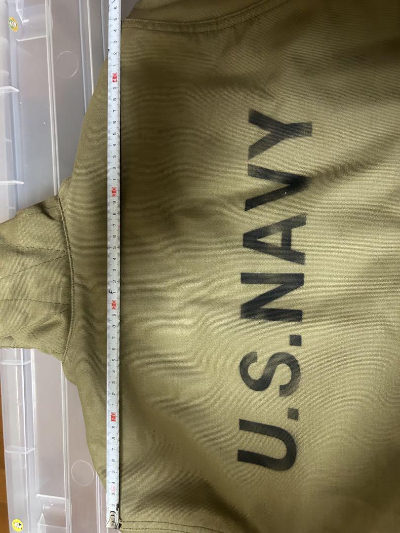 HOUSTON U.S. NAVY デッキジャケット サイズ38 ブルーポート