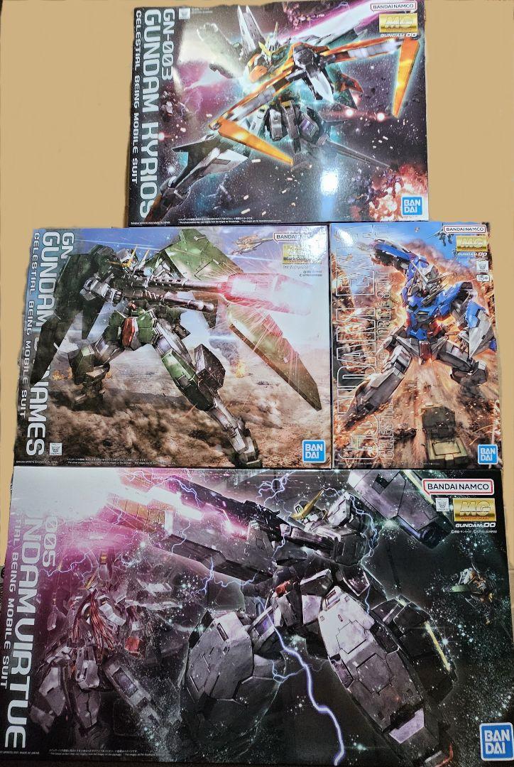 未組立 MG エクシア デュナメス キュリオス ヴァーチェ ガンプラ ガンダム MG 1/100 ガンダム エクシア デュナメス キュリオス ヴァーチェ