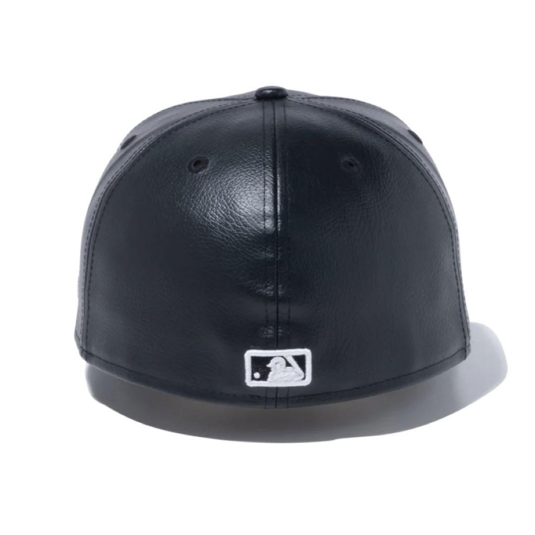 【新品・未使用】 ニュー エラ ヤンキース ラインストーン レザー ブラック