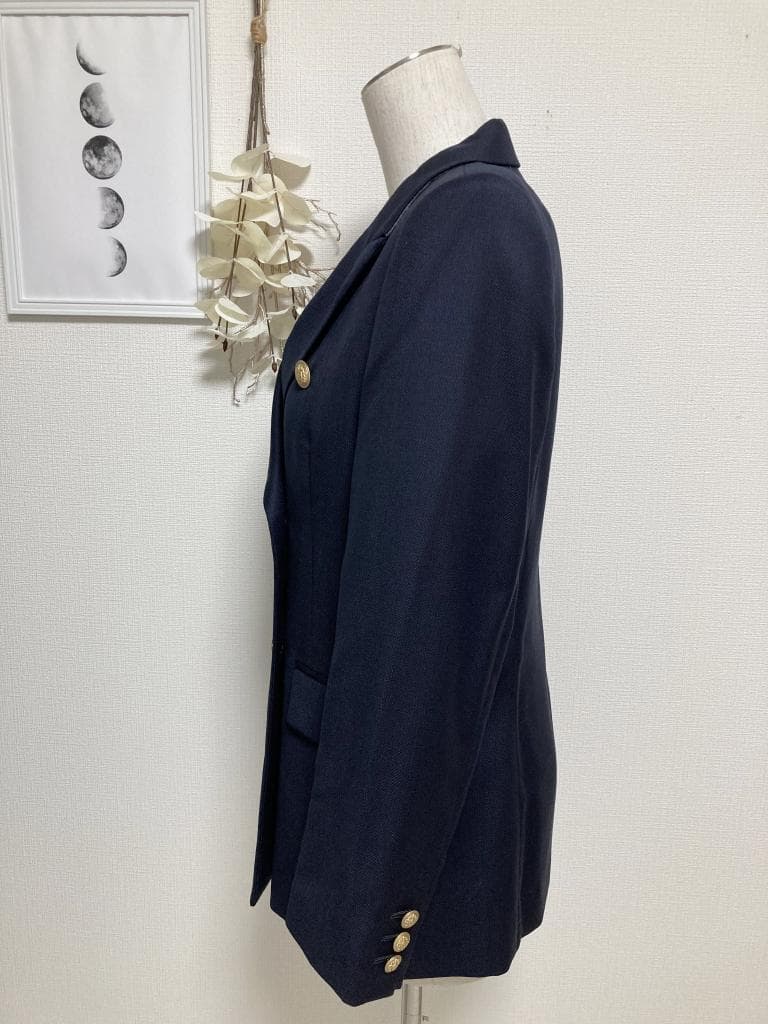 新品　ANAYI　ウールダブルジャケット　36　ネイビー