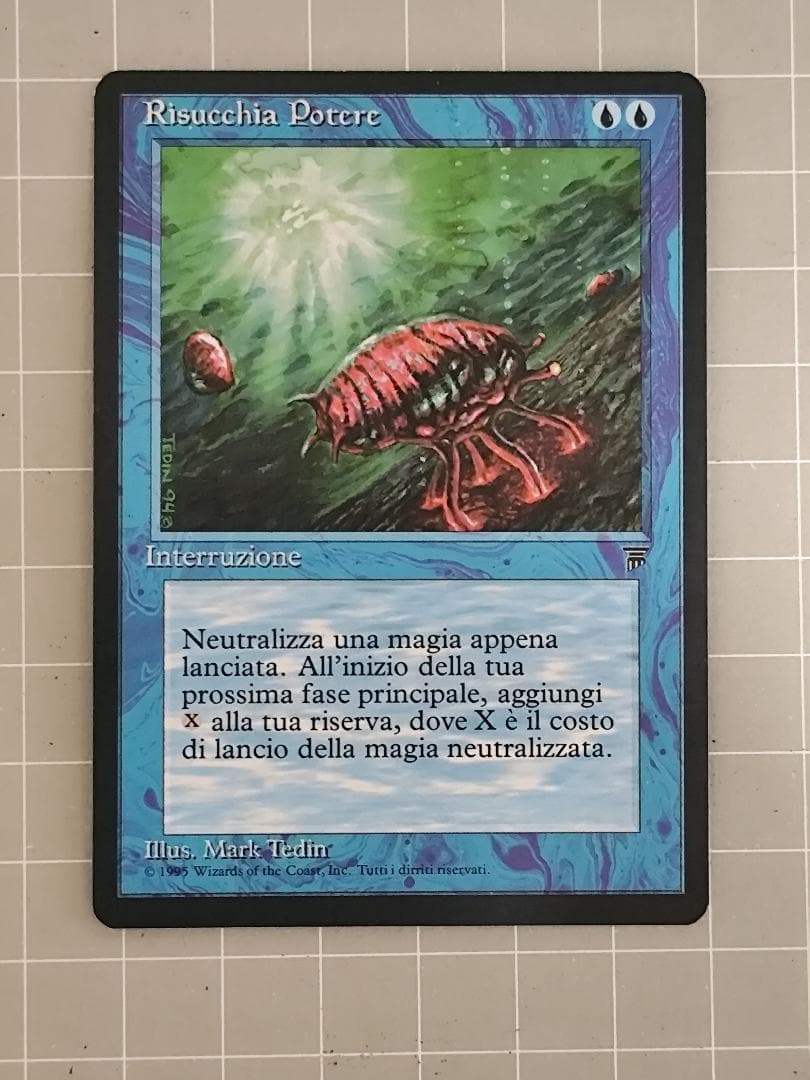 MTG　マナ吸収　レジェンド版　イタリア語　１枚