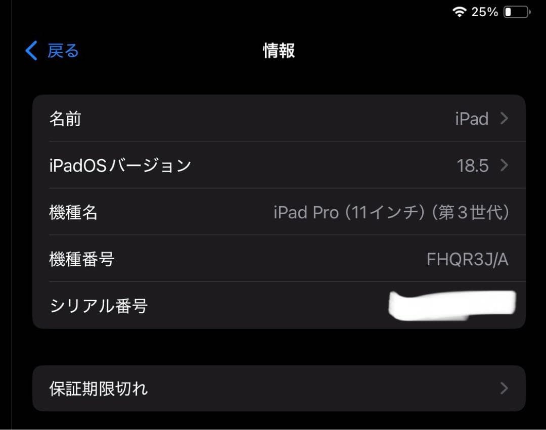 11インチiPad Pro 第3世代 128GB