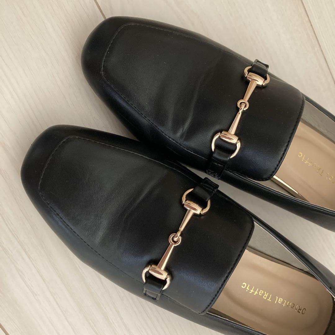 the toe ローファー　ブラック 24センチ the toe ローファーブラック 24センチ