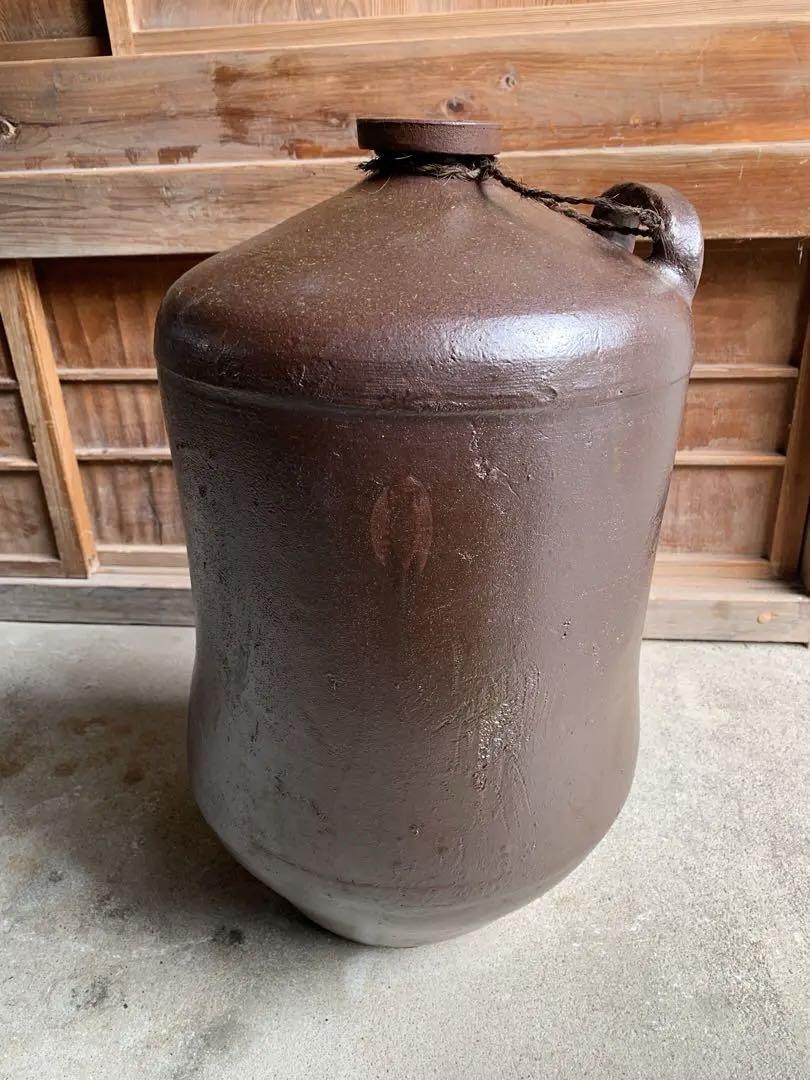 昭和レトロ　大きな醤油壺　大きな壺