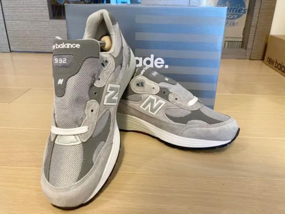 New Balance ニューバランス グレー M992GR 70 27.5cm M992GR NewBalance スニーカー