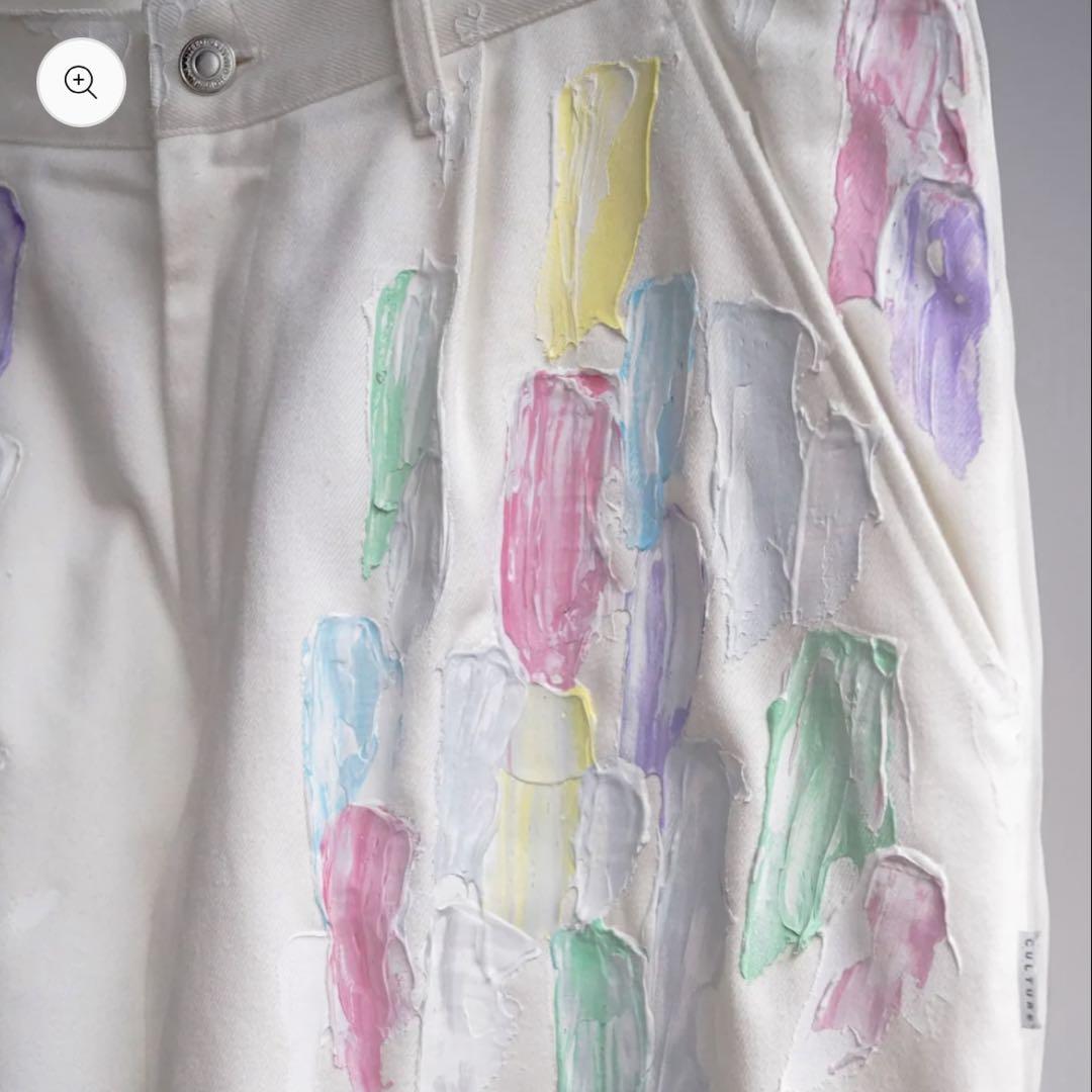 パンツ C.U.L.T.U.R.E Hand Painted Denim Pants M