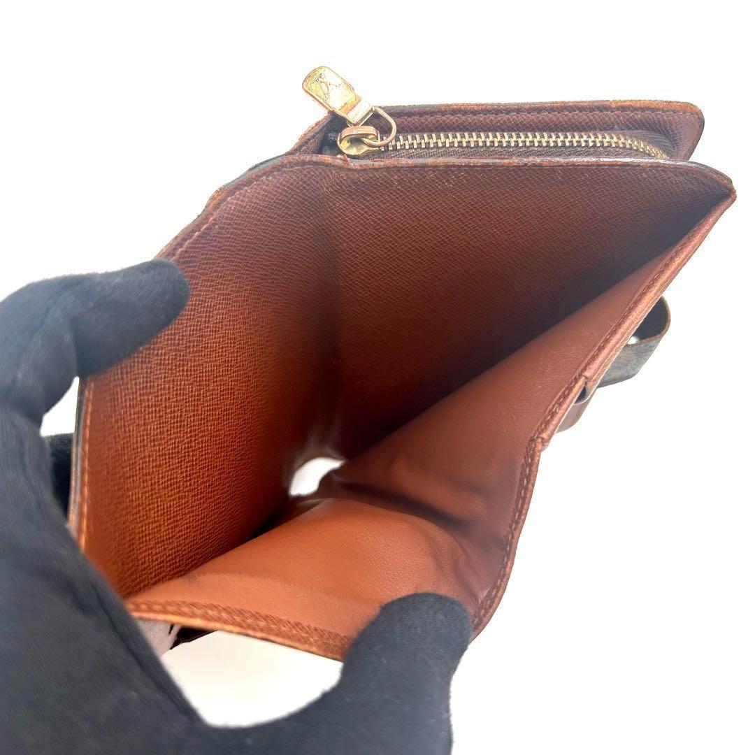 美品❣️ ルイヴィトン モノグラム ポルトパピエジップ 二つ折り