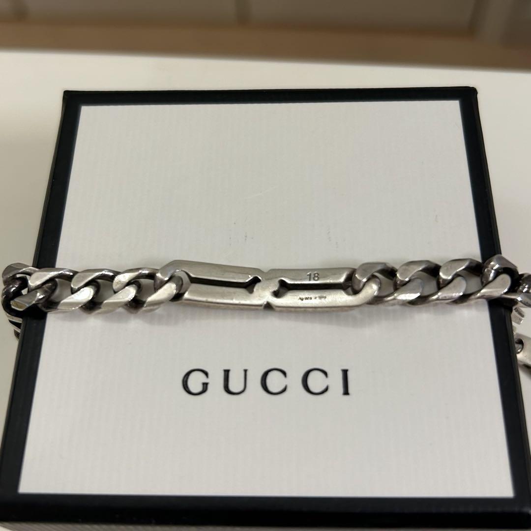 グッチ ブレスレット ノット シルバー925 18