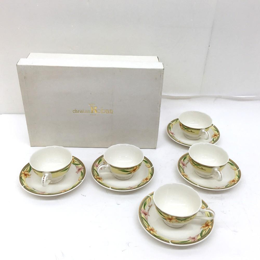 ◇Christian Koba カップ&ソーサー 5客セット 未使用