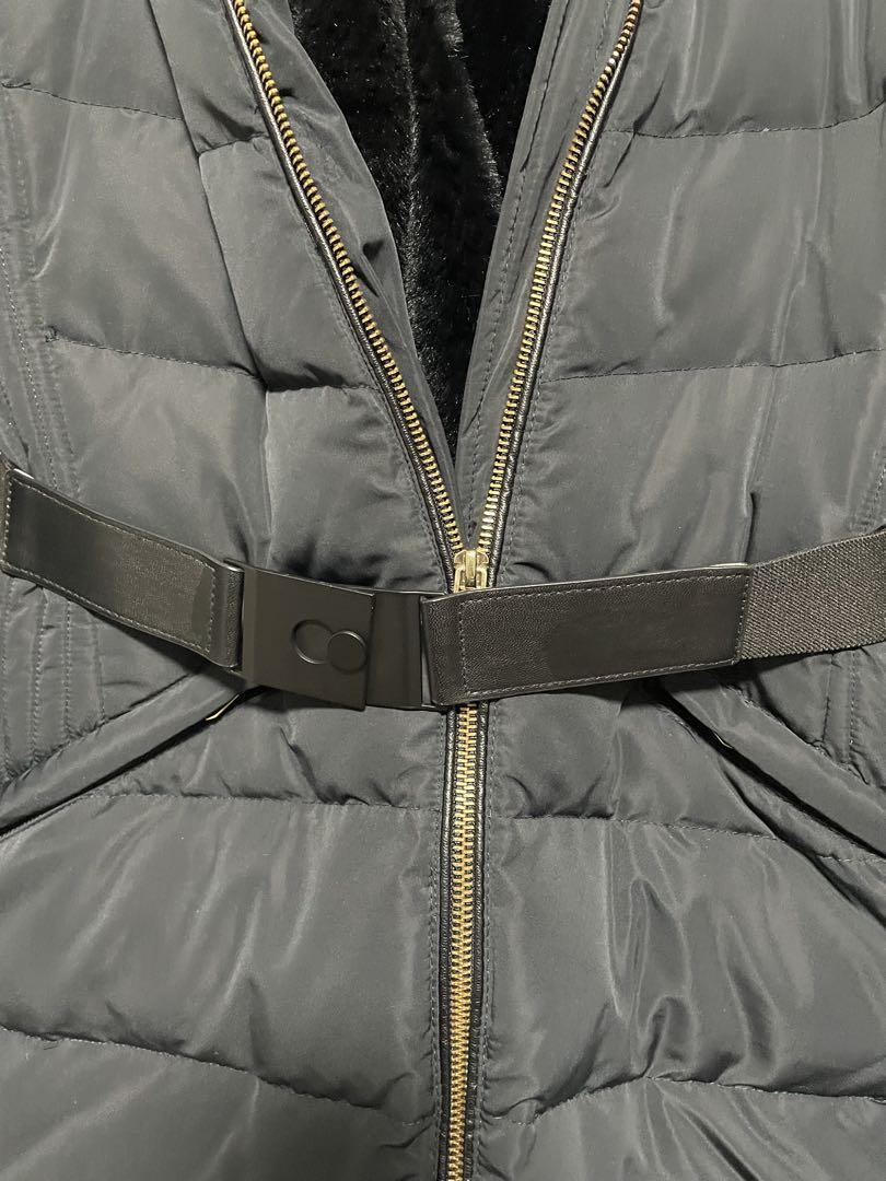 おすすめ 美品】ZARA Aライン フードベルト付き ダウンジャケット ブラック ジャケット・アウター