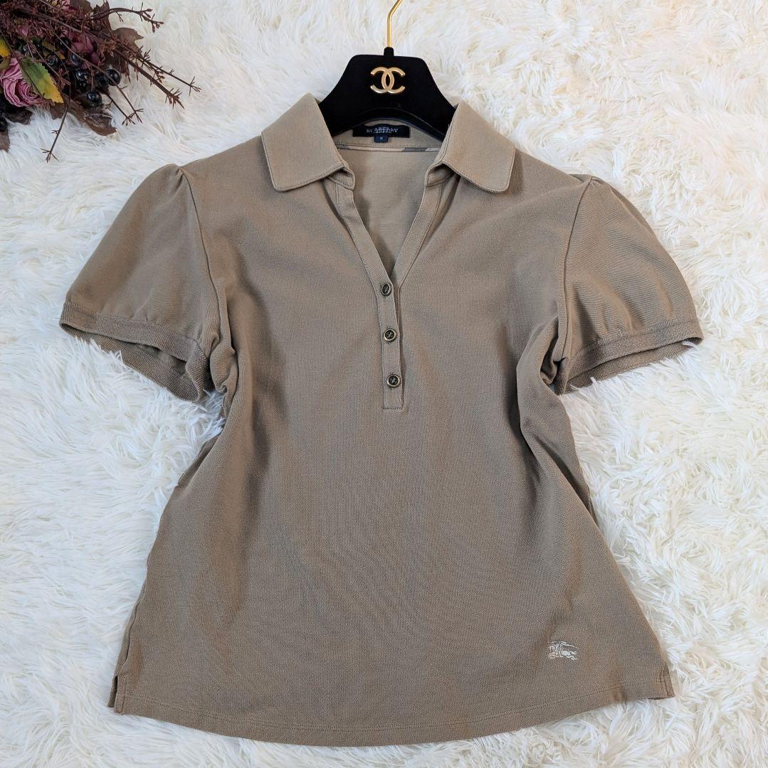 【美品】BURBERRY LONDON ポロシャツ カーキホースロゴ 平成ギャル