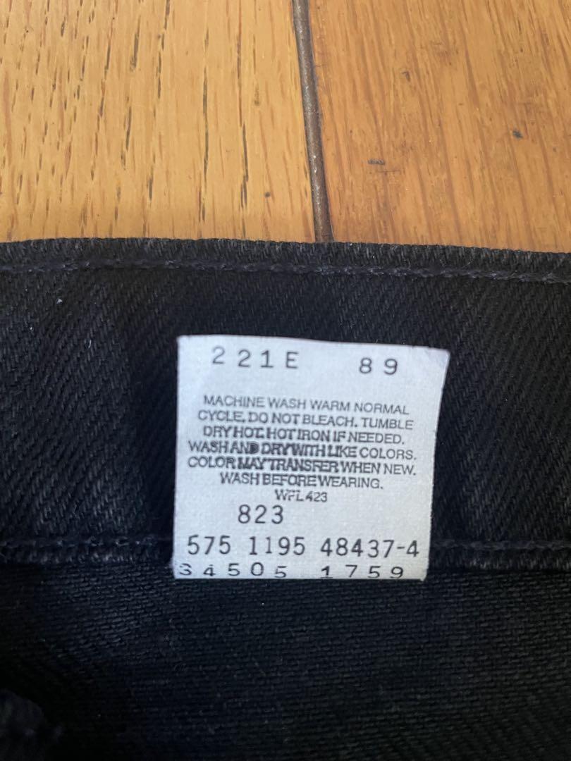 90s リーバイス 505 ブラック デニムショーツ USA製 W38 美品