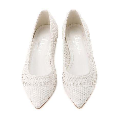 【新品】artemis byDIANA メッシュポインテッドトゥフラットシューズ
