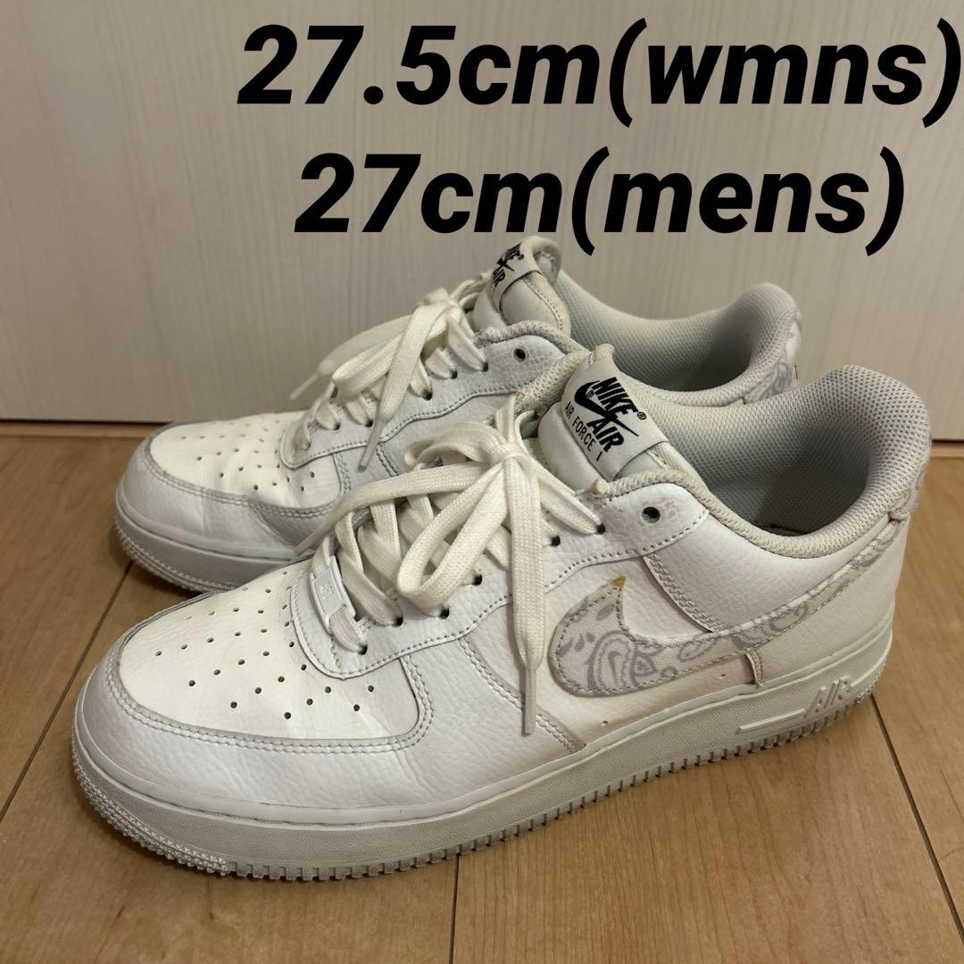 NIKE エアフォース1 ホワイトペイズリー 27cm27cm NIKE