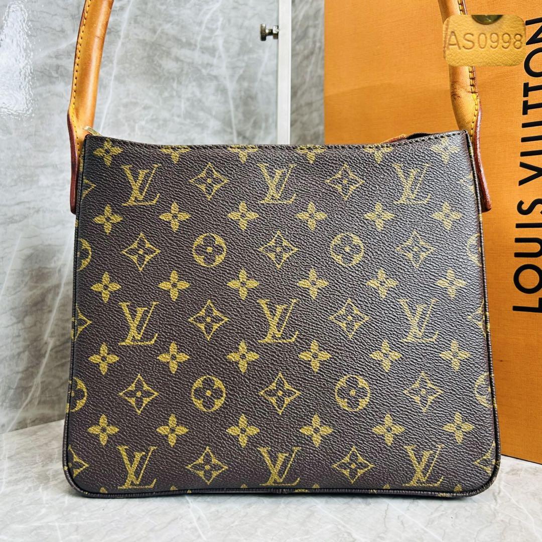 美品⭐︎ルイヴィトン ルーピングMM モノグラム 真贋済 ルイヴィトン モノグラム ルーピングMM ワンハンドバッグ
