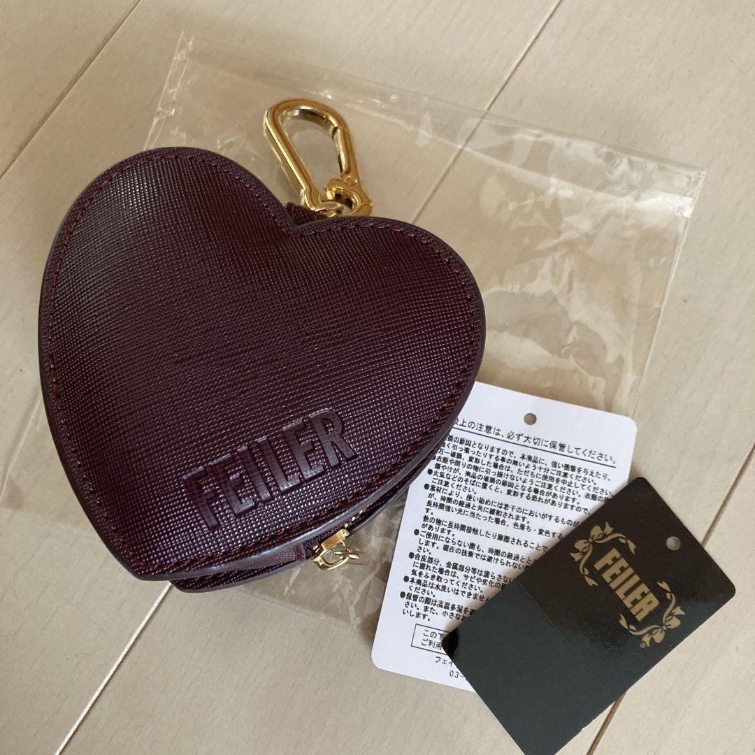未使用　フェイラー　FEILER ハート型バッグチャーム