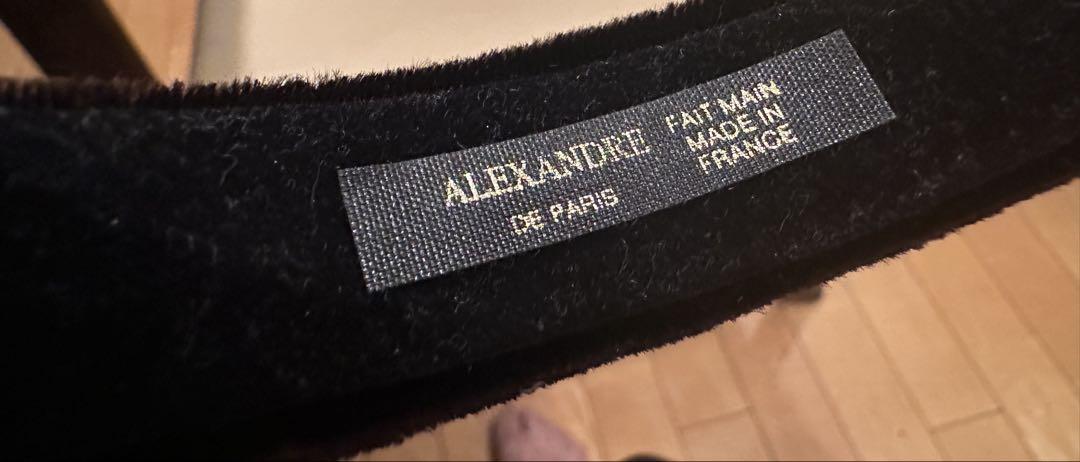 最終お値下げALEXANDRE DE PARIS ブラウンカチューシャ