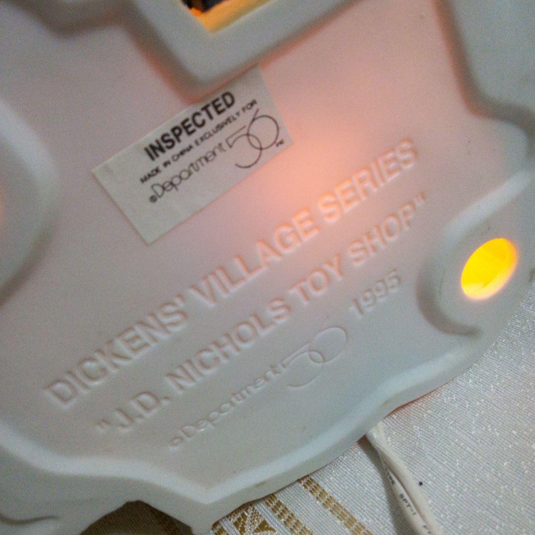 クリスマスランプとプレート3枚目立った傷や汚れなし