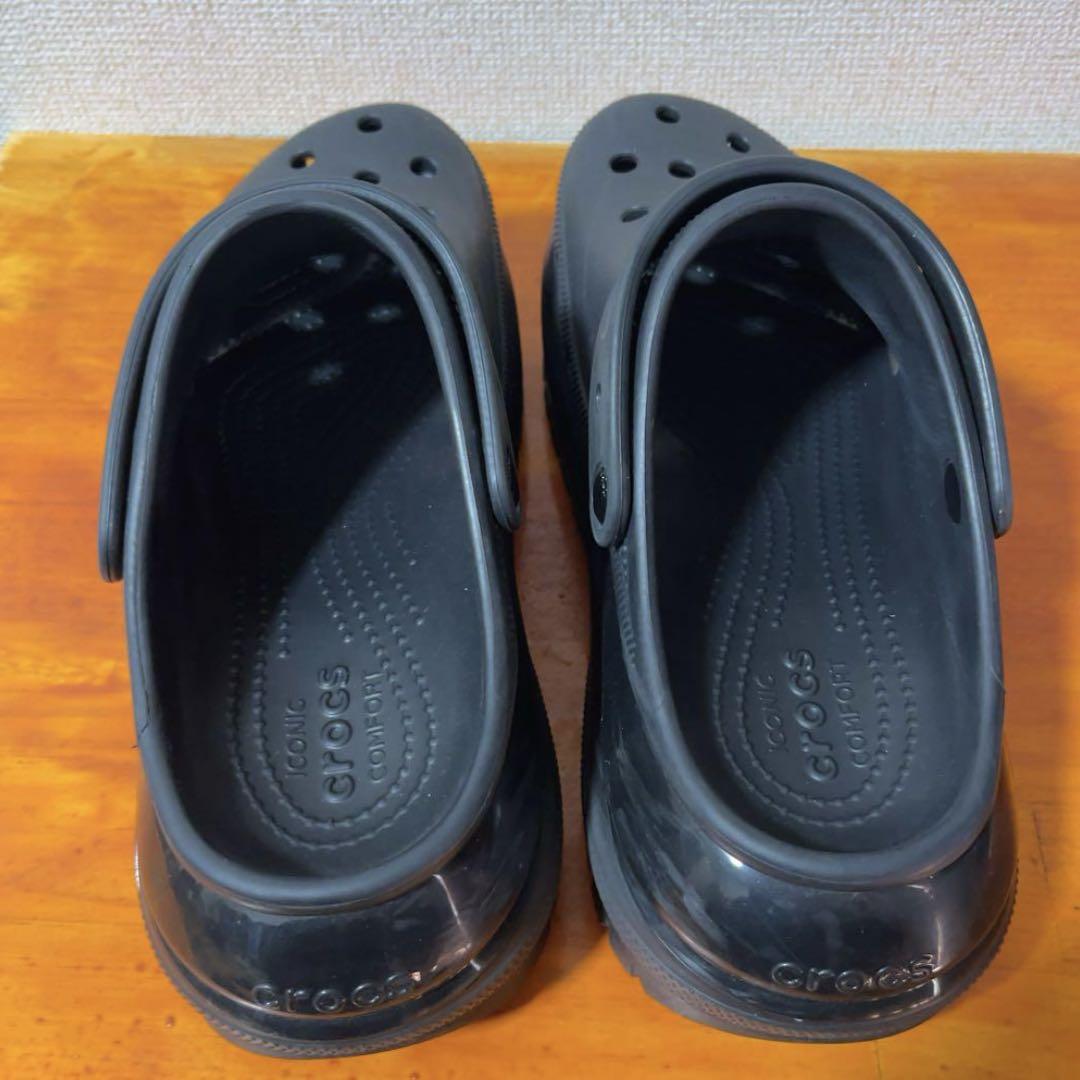 Crocs クロックス メガクラッシュ 黒 ブラック サンダル 厚底