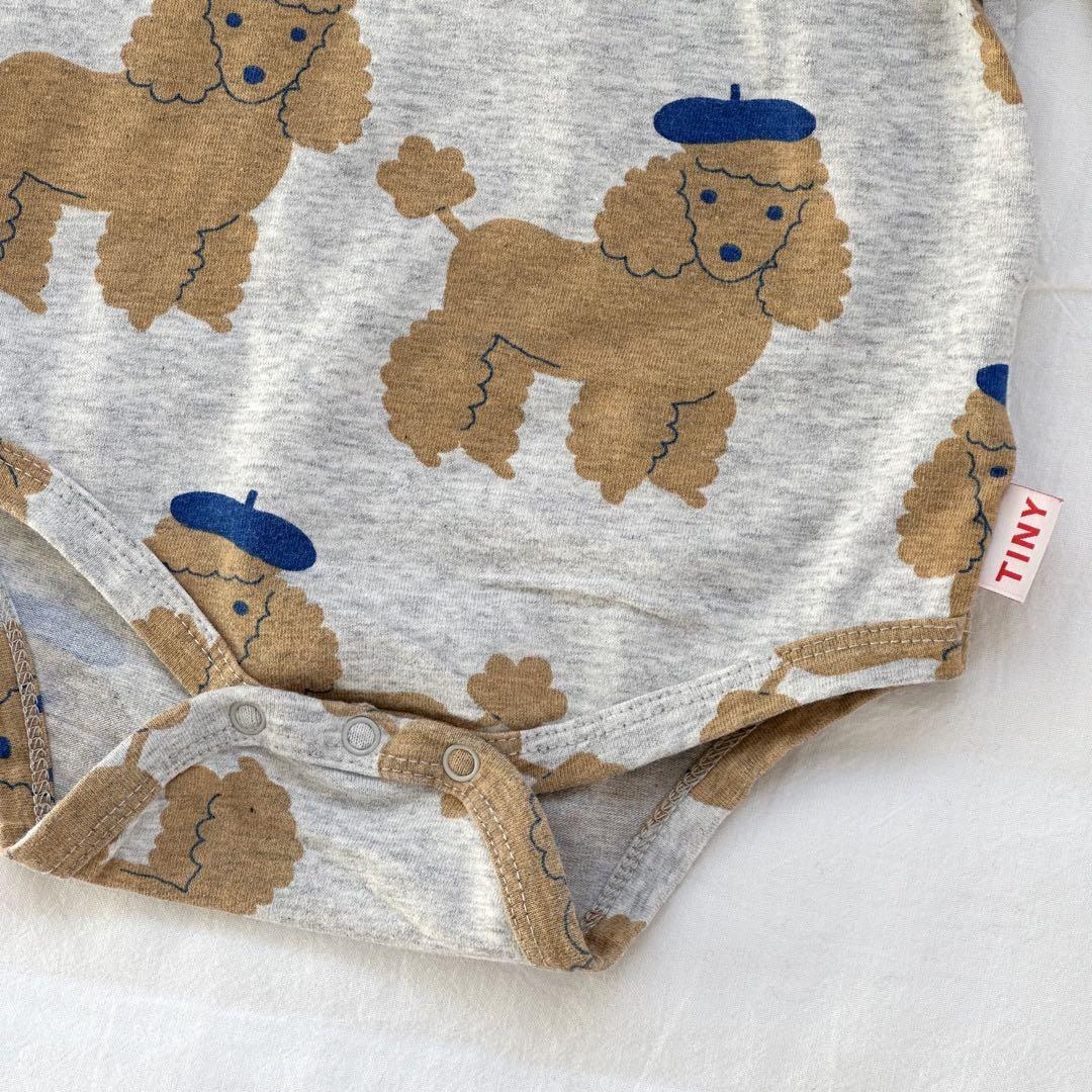 TINY COTTONS プードル柄ロンパース 18M TINY COTTONS プードル柄ロンパース 18M（TINYCOTTONS - 世界中