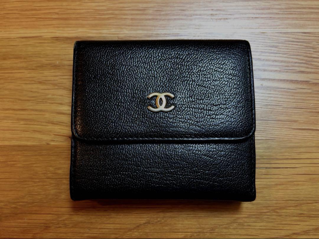 【美品✨早い者勝ち】シャネル ココマーク Wホック 三つ折 財布 BE CHANEL シャネル 三つ折り ミニ 財布 ココマーク 黄色 イエロー