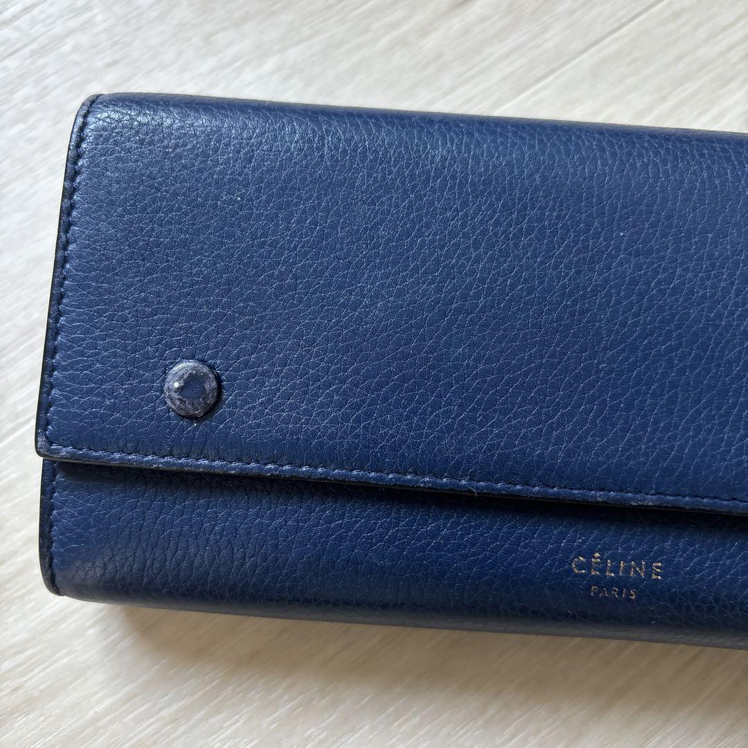CELINE ネイビー 長財布快適