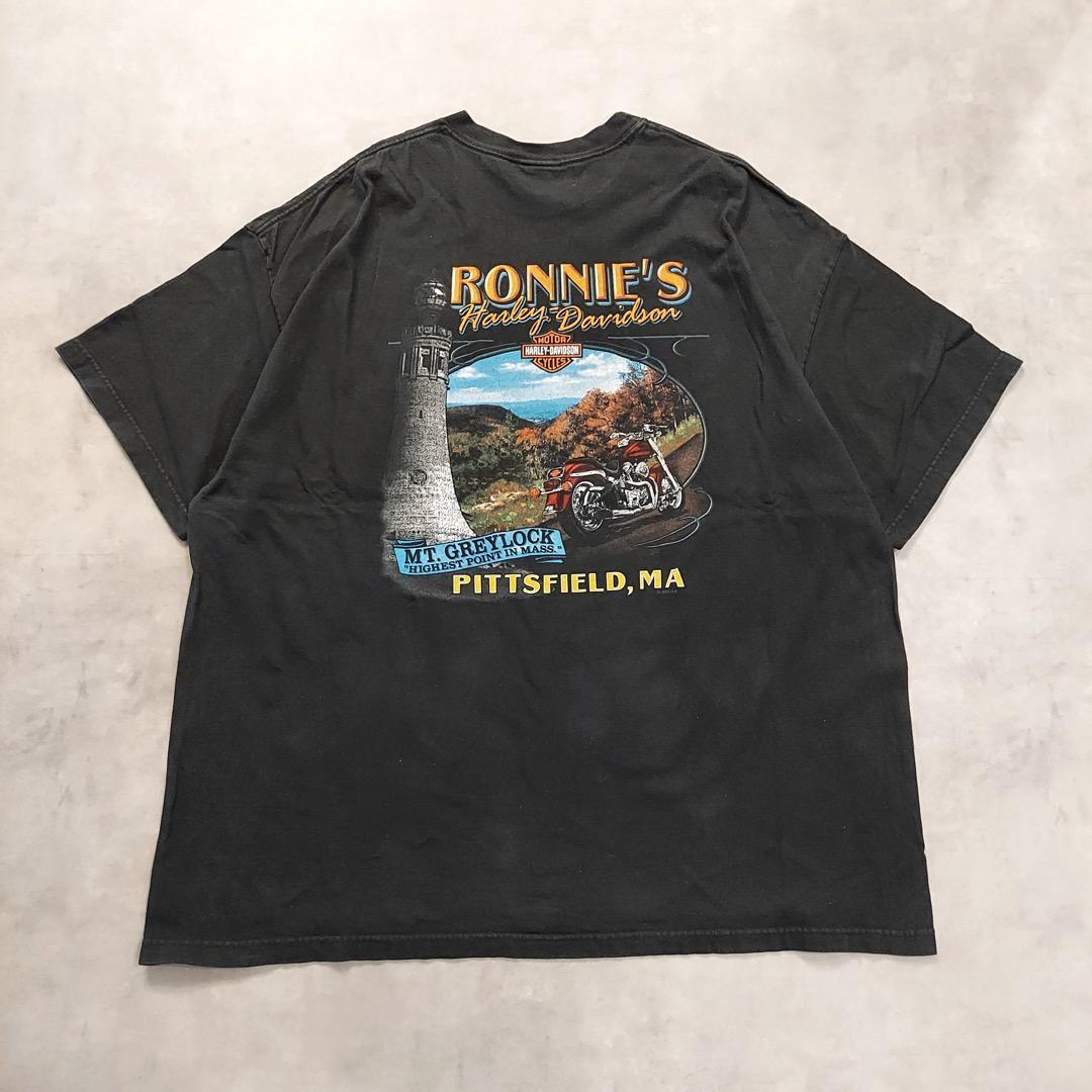 00s 古着 ハーレーダビッドソン ドゥボイス Tシャツ ブラック