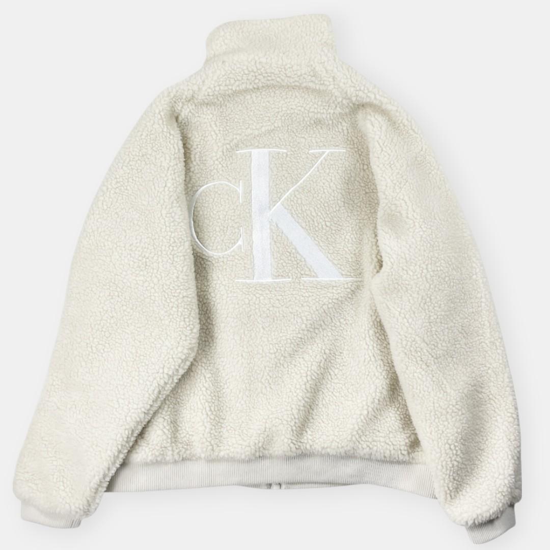 Calvin Klein 23AW スタンドネック ボア ジャケット L
