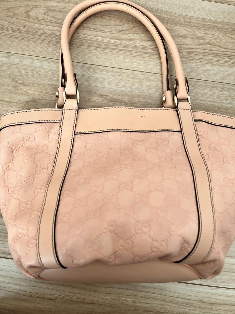 GUCCI ピンク レザーバッグ