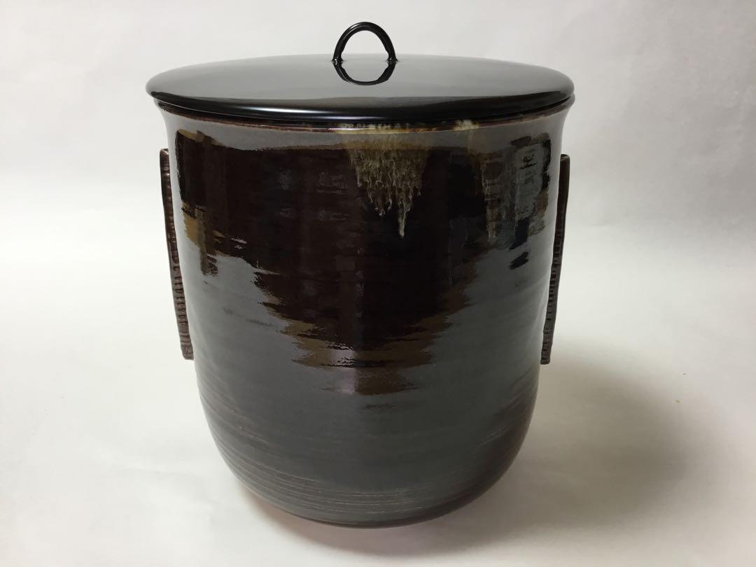 水指 丸 翠峰 茶道具 古物品