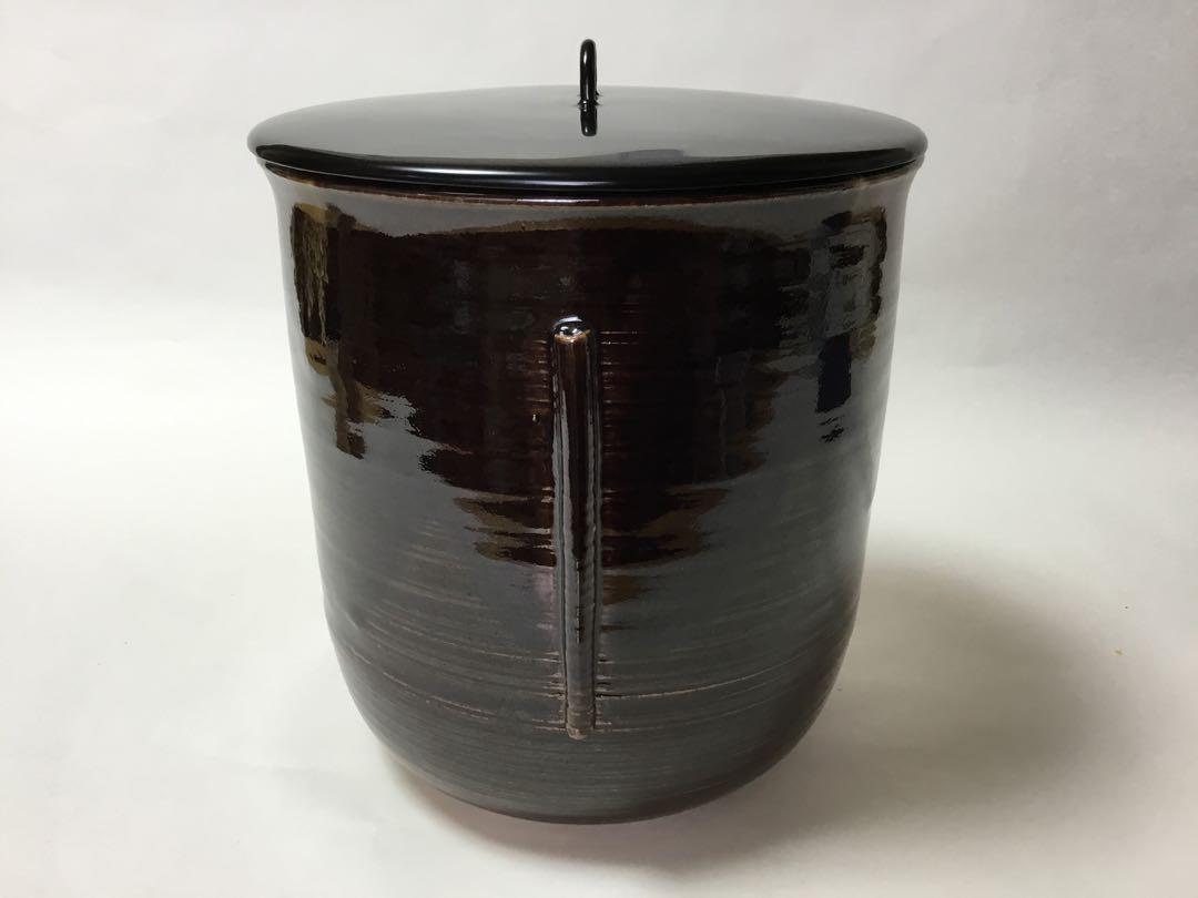 水指 丸 翠峰 茶道具 古物品