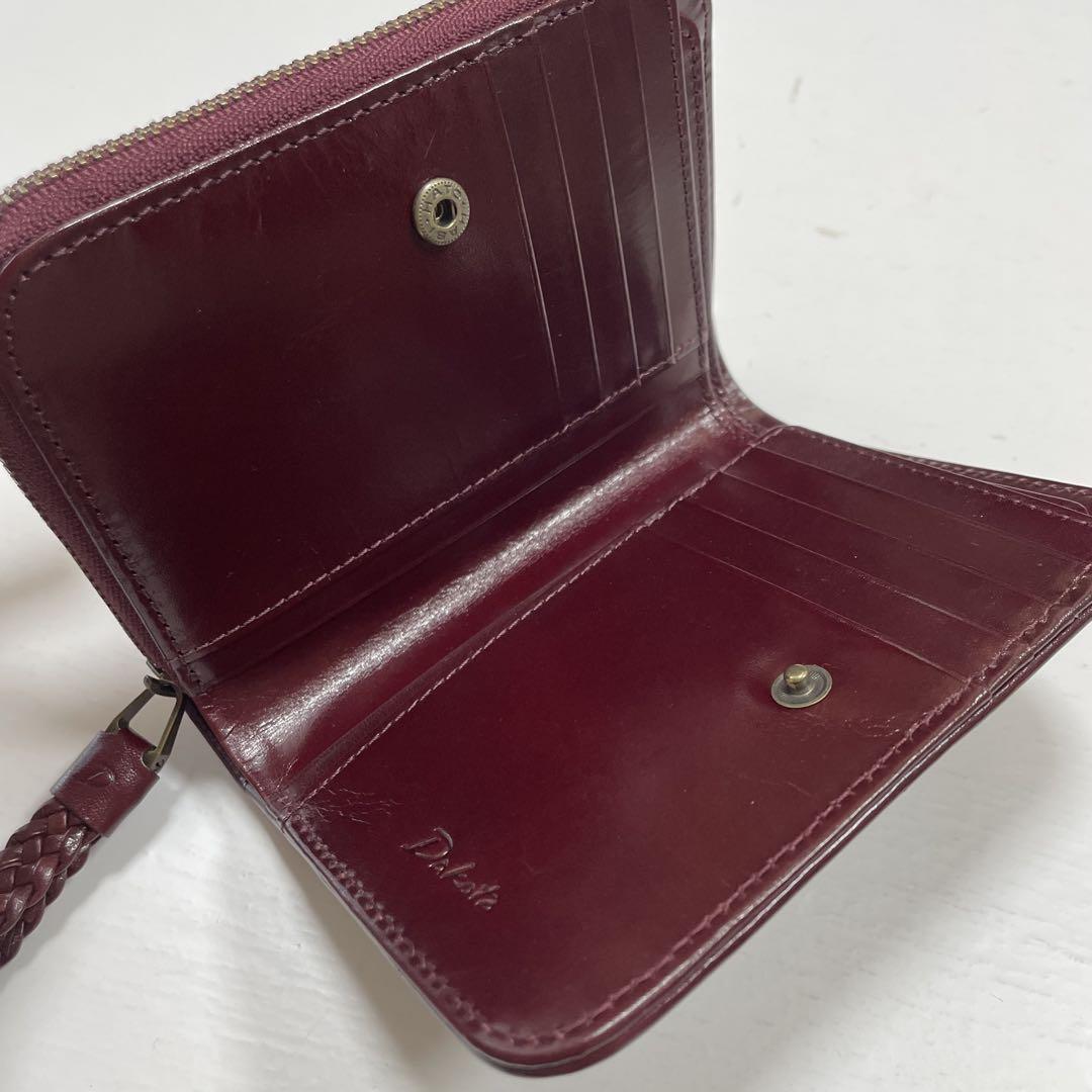 新品 ダコタ 小銭入れ付き財布 2つ折り アロマティコ ワイン