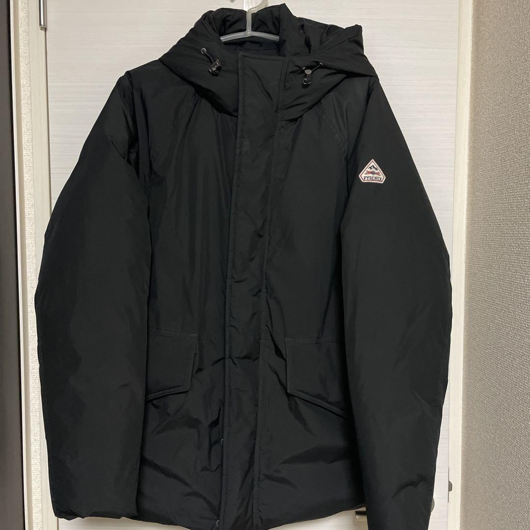 PYRENEX ダウンジャケット S 黒 COVERT ピレネックス