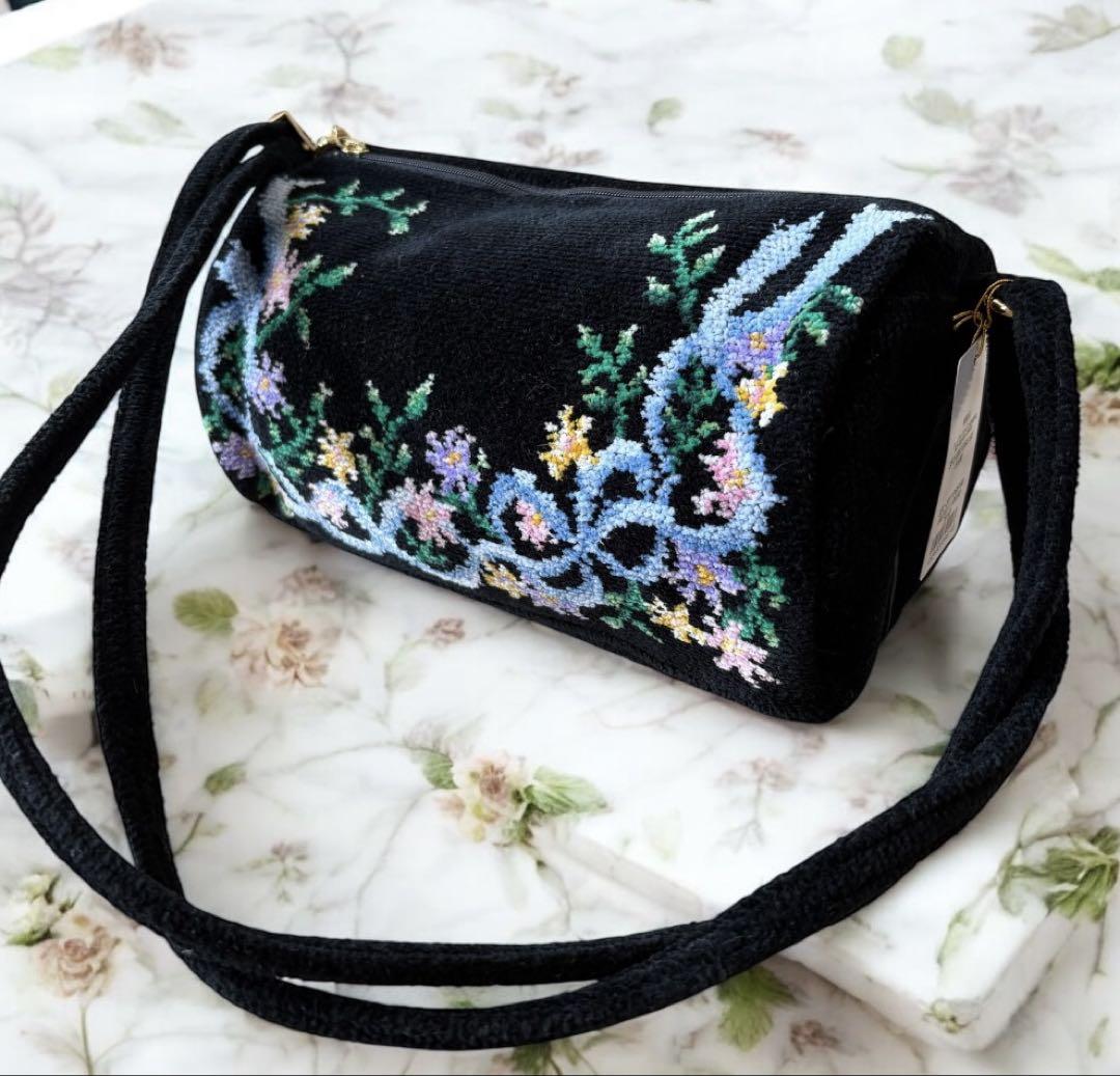 新品】FEILER 花柄刺繍 ショルダーバッグ