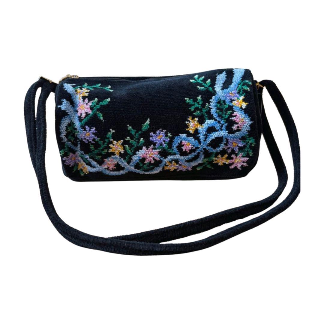 新品✨FEILER フェイラー 筒型 ショルダーバッグ 花柄 フラワー