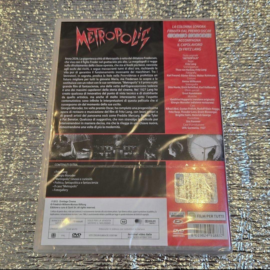 【新品激レア】メトロポリスMetropolis ジョルジオモロダー版 DVD 新品激レア】メトロポリスMetropolis ジョルジオモロダー版 DVD