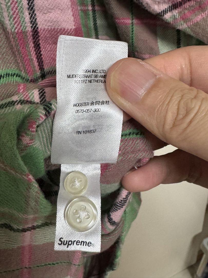 最安値　supreme plaid  flannel shirt シュプリーム