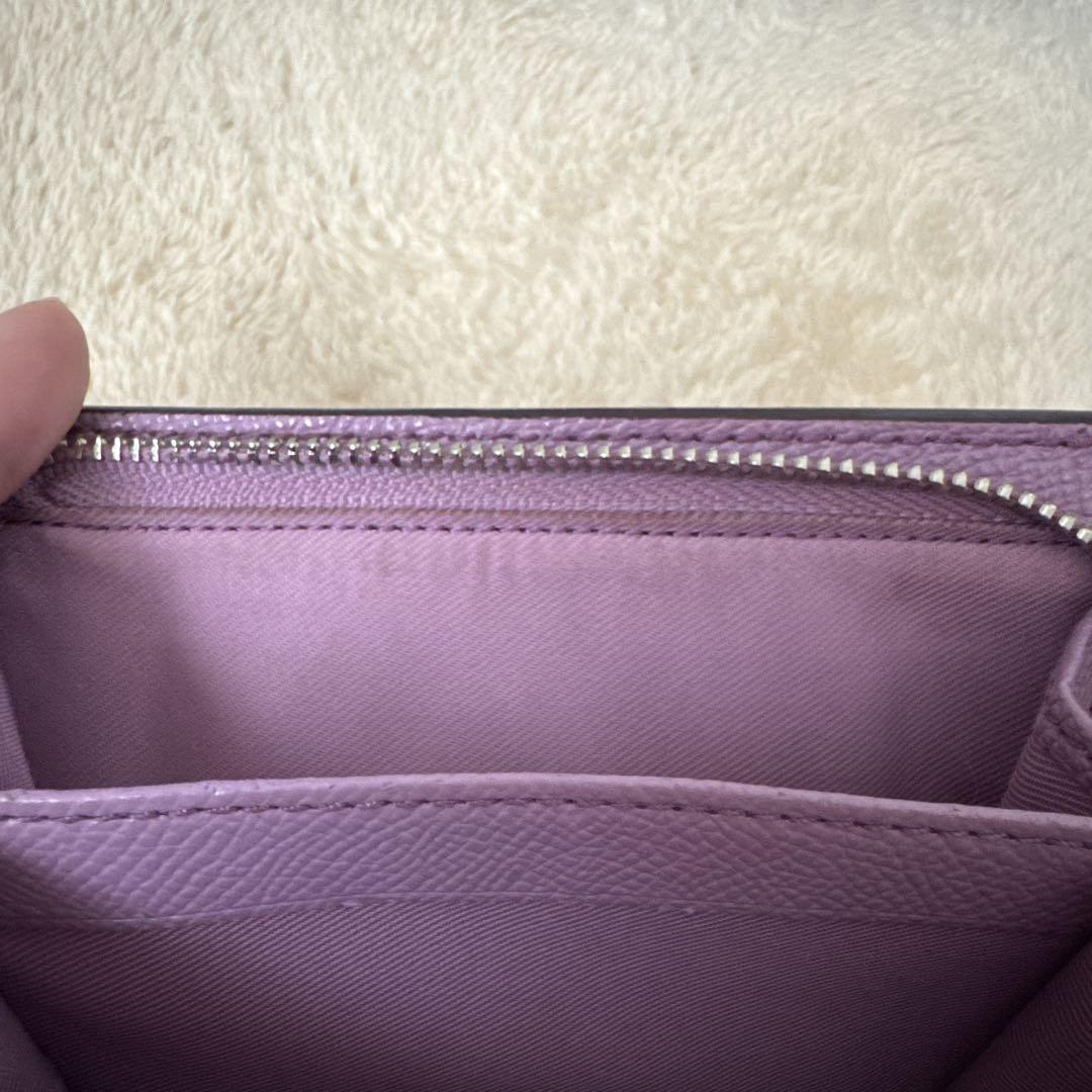 COACH ラベンダー ２つ折り財布 COACH 花柄 二つ折り財布 ラベンダー - メルカリ