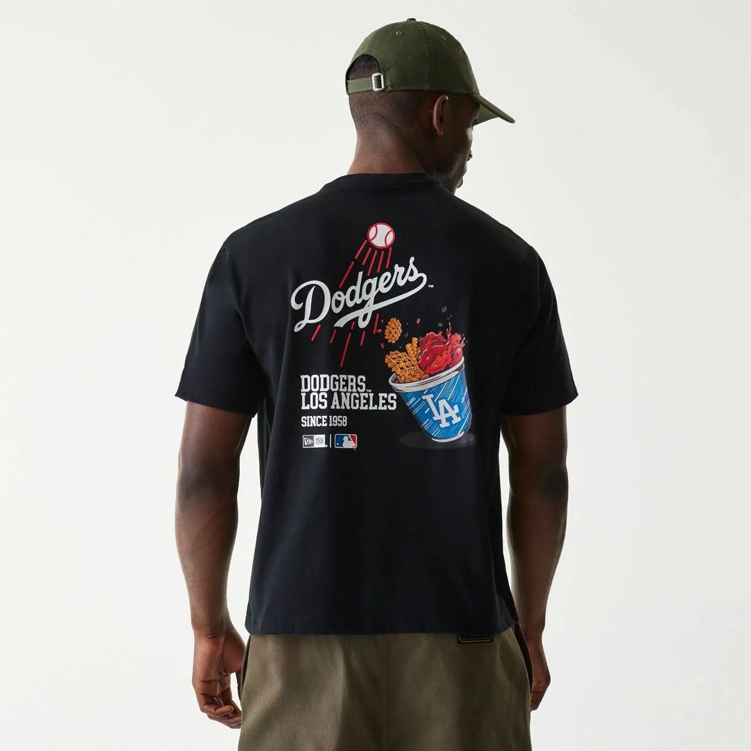 新品】NEW ERA☆Dodgers ブラック Tシャツ☆ユニセックス M