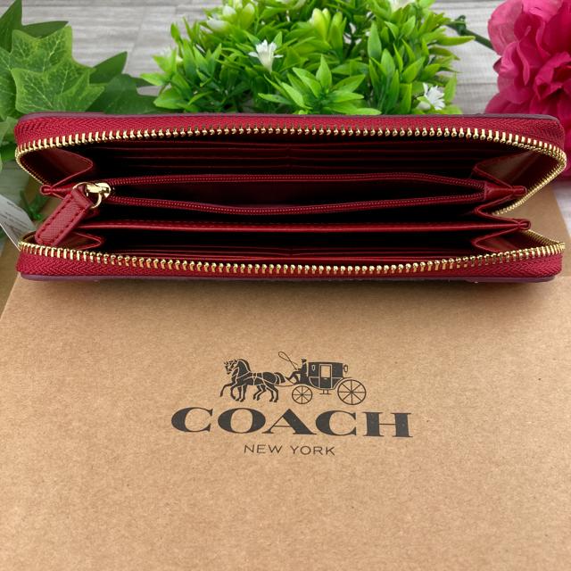 いておりま➓ 新品 レディース 長財布 ミツドナイト ワインレッド wCGP3-m63435099138 未使用 COACH 財布 されている