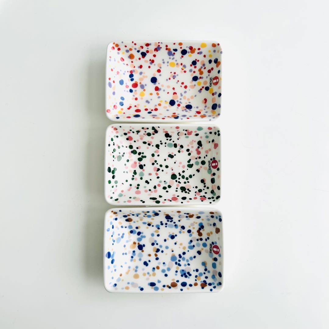 未使用品イッタラiittala ヘレA7 プレートセット アメジスト スクエア