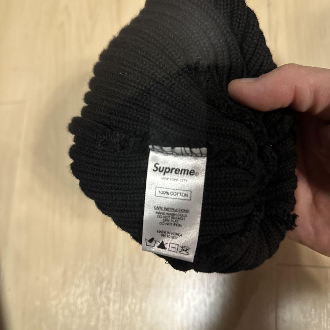 supreme ニットキャップ　ブラック　シュプリーム