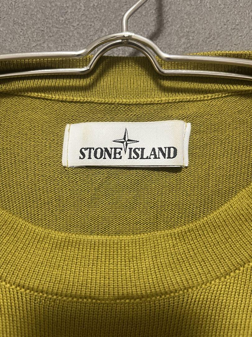 STONE ISLAND イエローニット （からし色）Mサイズ
