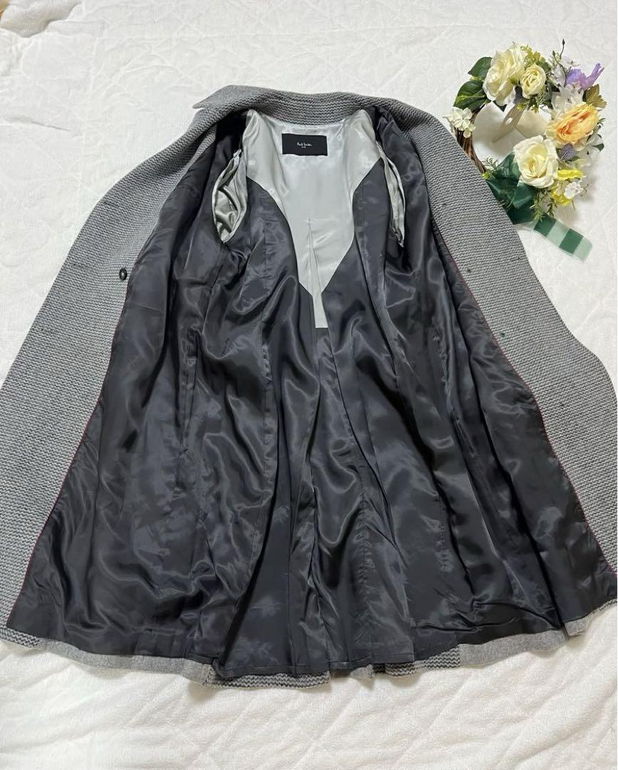 【美品】ポールスミス ダブルロングチェスターコート リバーシブル 大きいサイズ ポールスミス ダブル チェスターコート ロング ベルト 大きい