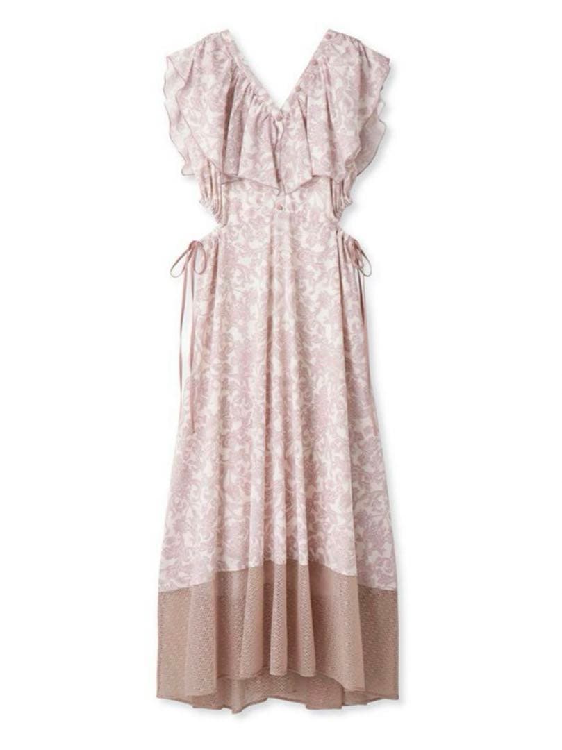 ウエストスリットワンピース snidel ピンク