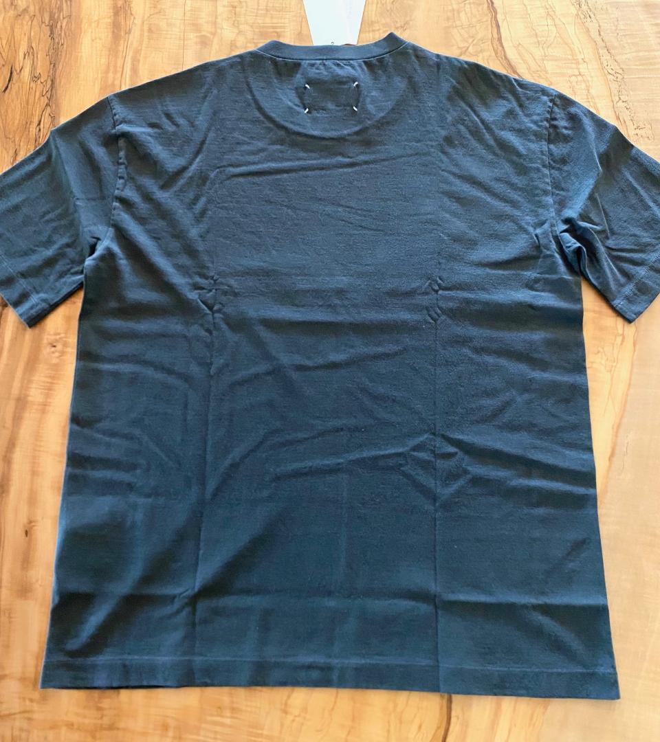 【新品】MAISON MARGIELA エンブロイダー ロゴ Tシャツ 黒色 M