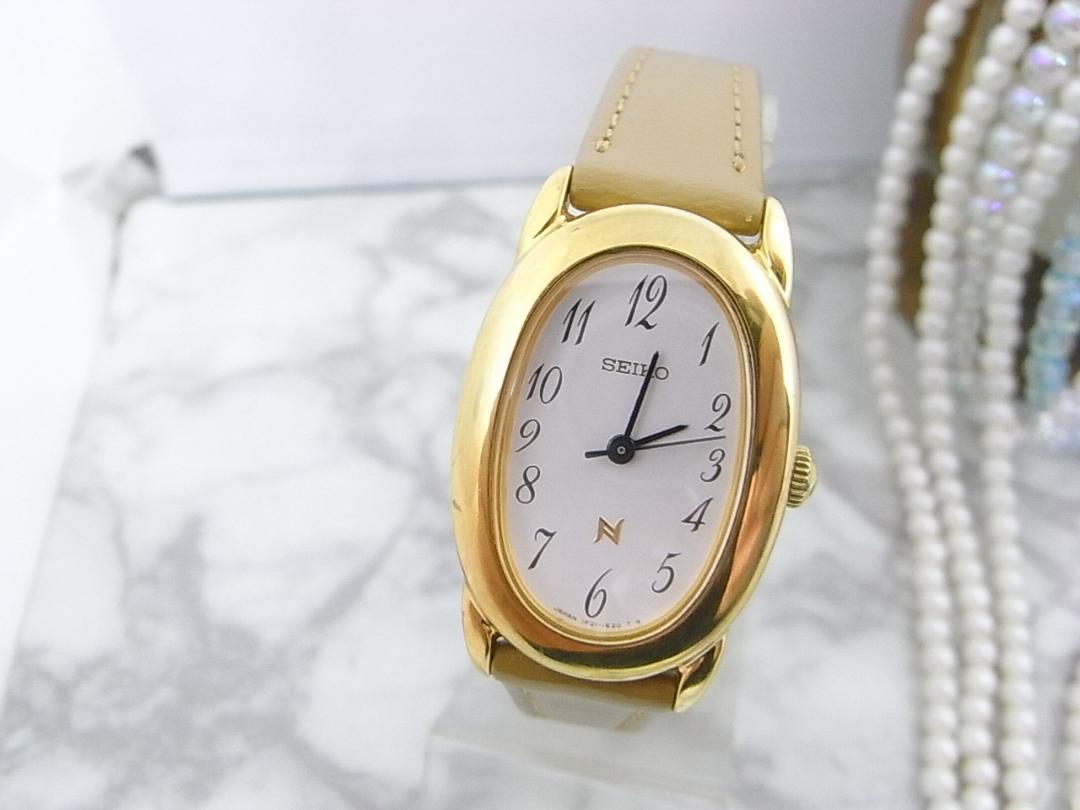 SEIKO　セイコー　ノイエ　オーバル　レディース　ウォッチ　ベルト新品