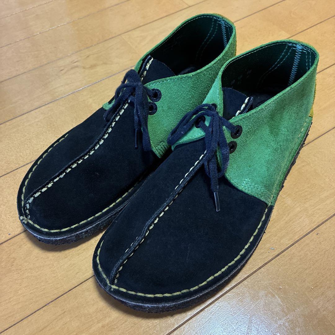 Clarks スウェード デザートトレック ラスタカラー クラークス シューズ