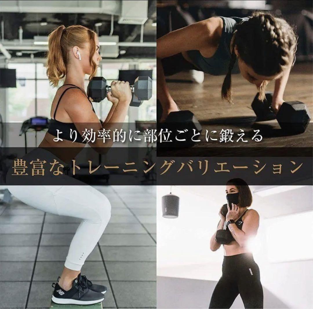 ダンベル 20kg 2個セット スタイリッシュ 六角 筋トレ 623